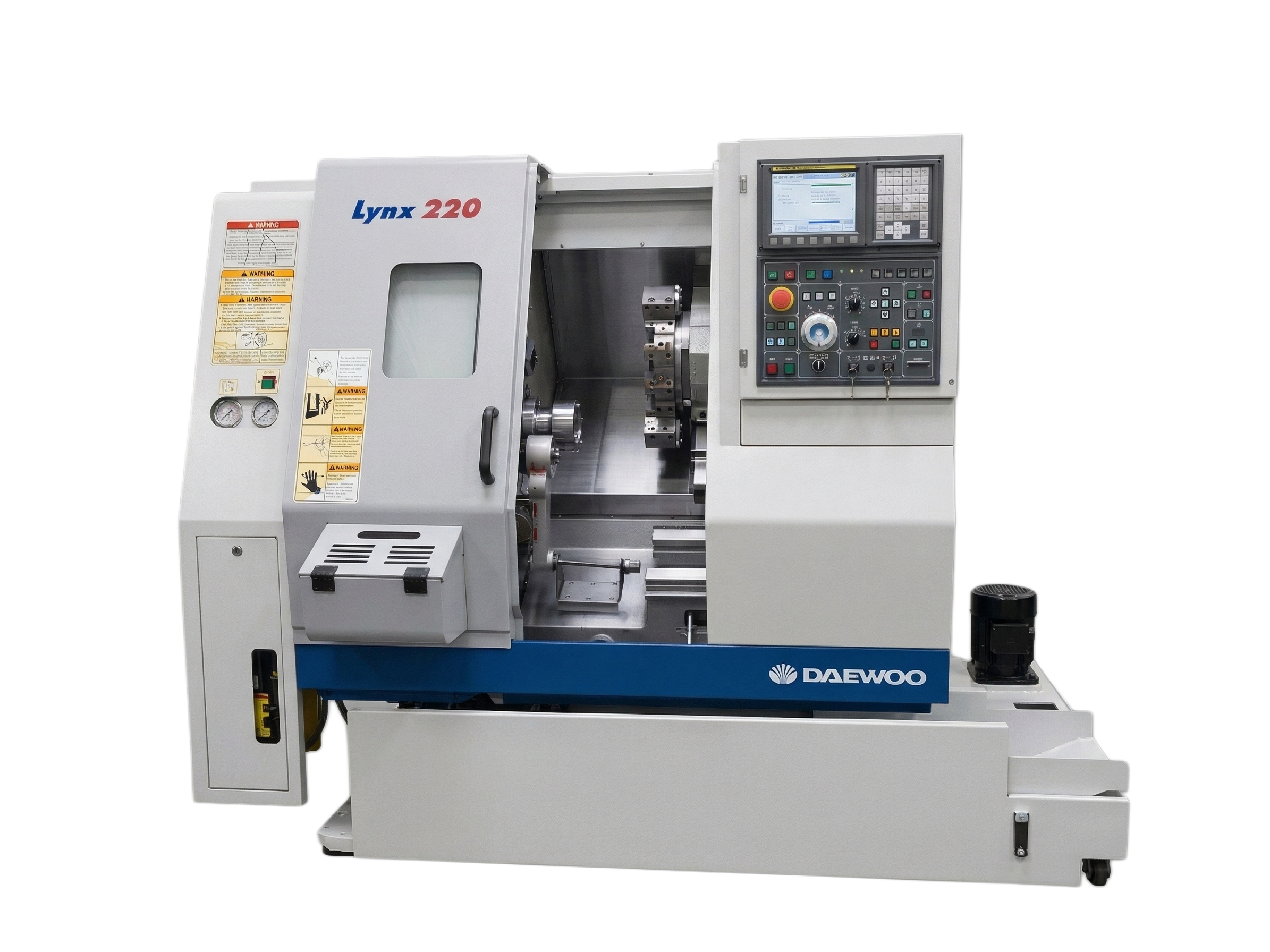 Doosan LYNX 220 CNC lathe with bar feeder